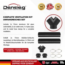 Densieg Jeu tuyaux Y 75 mm