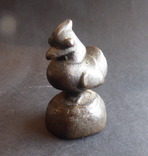 Bronze poids opium oiseau - poids, a