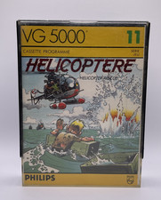 JEU - PHILIPS VG 5000 - HELICOPTERE  - CASSETTE PROGRAMME N°11 - COMPLET