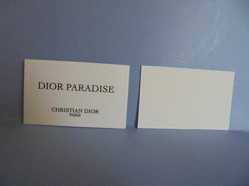 Dior carte publicitaire - dior,