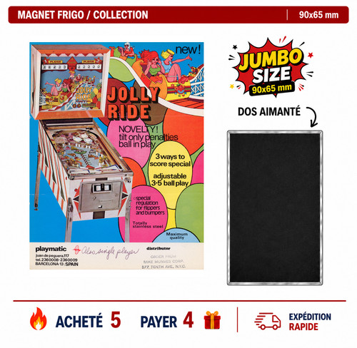 Magnet frigo jolly ride 90x65 - frigo,