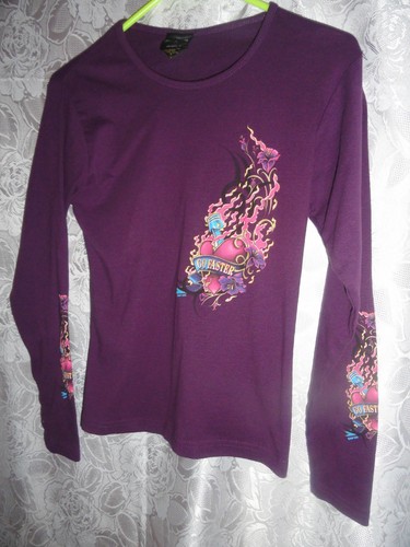 Women long sleeve purple - women's,