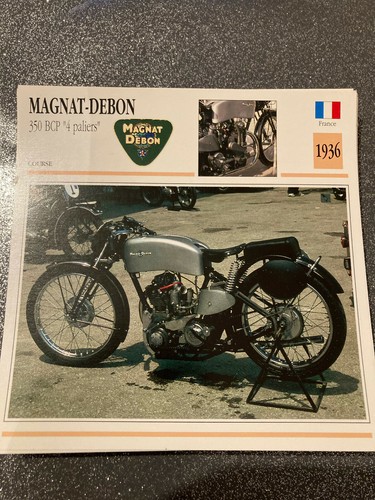 Carte fiche moto - carte, collection