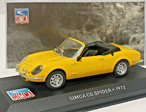 Simca spider jaune 1972 - cg,