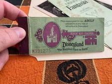 Disneyland Magic Kingdom Club Key Coupon Tickets 1980s