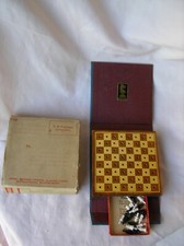 WW2 US JEU DE POCHE AMÉRICAIN " JEU D'ÉCHECS " RÉFÉRENCÉ G.I. AVEC SA BOÏTE RARE