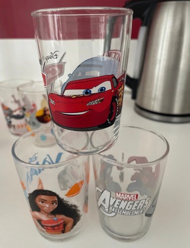 Lot verres moutarde dessin - lot,