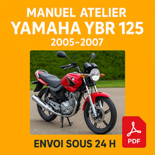 Manuel Atelier Yamaha 125 YBR 2005-2007 Revue Technique Moto Français RMT CD PDF