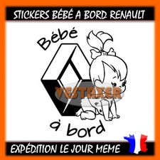 stickers Bébé à Bord Renault fille