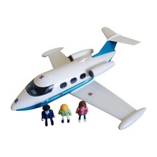 Playmobil City Life 9504 Jet Privé Avion Affaires Bimoteur Pilote Couple - BE