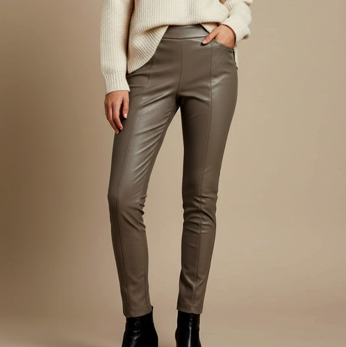 Pantalon slim simili - , cuir