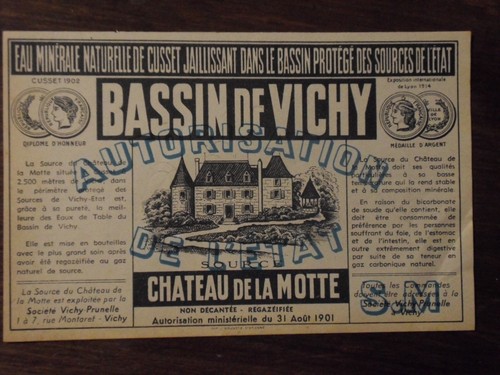étiquette eau minérale