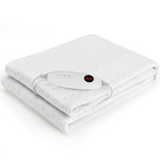 Surmatelas Chauffant 1 Place, 100W, 150x80 cm, 6 Niveaux de Température, avec...