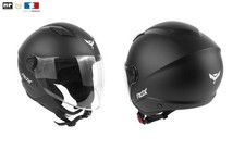 Casque  Jet Adulte Homologué ADX AJ100  Noir  Mat   XS S M L XL  2XL
