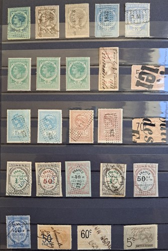 Lot timbres fiscaux anciens - timbres,