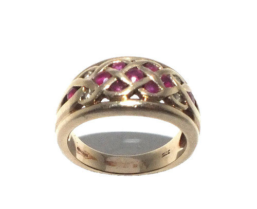 Bague jaune 9ct 9 carats - 9,