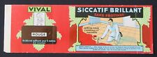 Ancienne étiquette VIVAL SICCATIF BRILLANT Carreaux parquet label