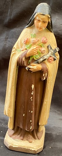 Statue sainte therese - therese, platre