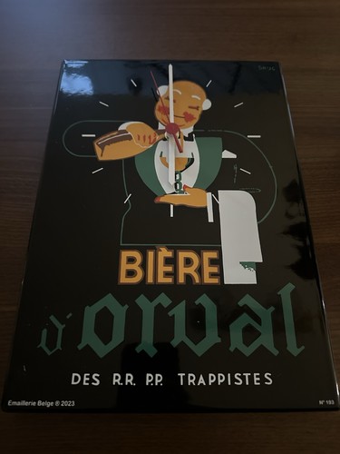 Rare horloge plaque tôle - rare,