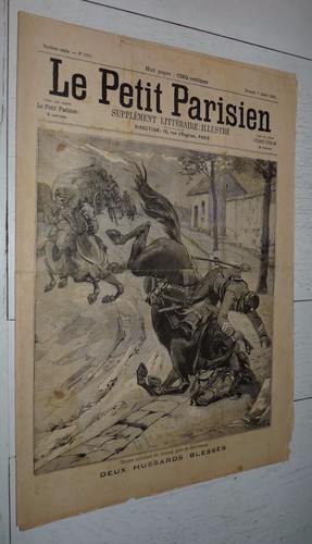 Petit parisien 1895 - hussards, /