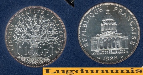 Fdc 1988 100 francs - 1988,