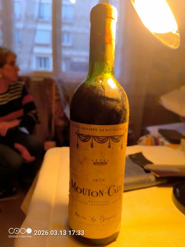 Vin ancien mouton cadet 1976 - mouton,