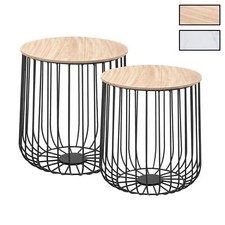 Lot de 2 tables d'appoint