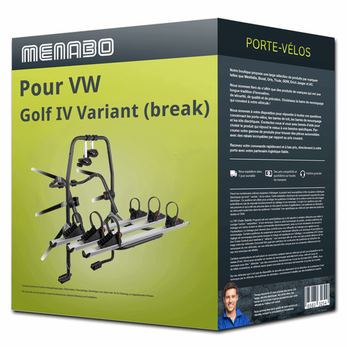 Porte vélo menabo stand 3 - up,