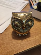 chouette laiton doré