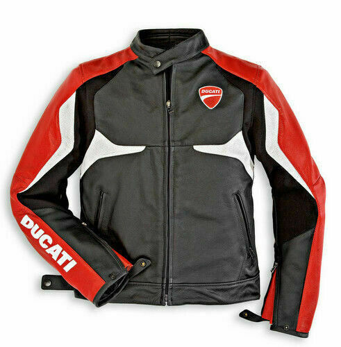 Ducati veste motard cuir - en,