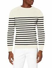 Pull Homme Marin Col Ras Du