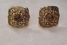 TARATATA EARRING BIJOUX VINTAGE CLIP emaillé doré