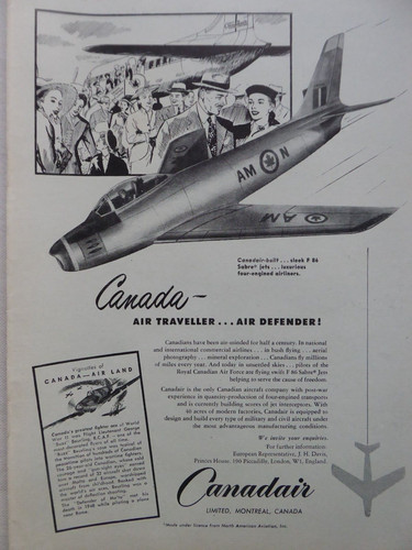 1951 pub canadair 86 - pub, f-86