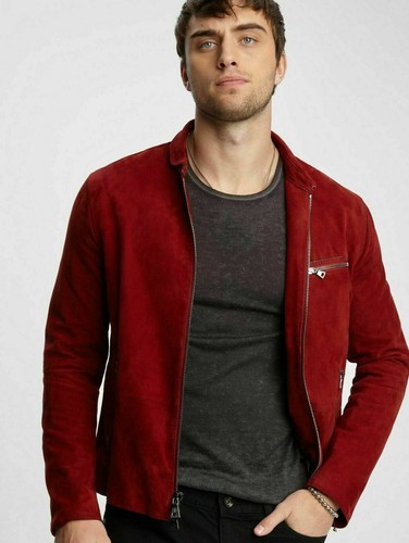 Hommes luxe rouge daim - luxe,