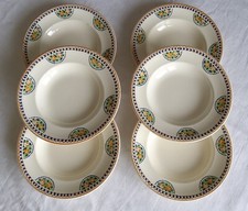 6 ASSIETTES CREUSES FAÏENCE
