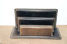 Ancien Porte-lettres, courrier imitation cuir marron