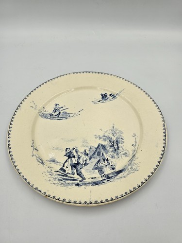 Assiette ancienne faience - assiette,