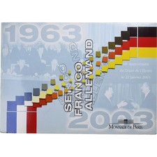 France, lot d'euros. BU., 40 ans du traité de l'Élysée, 2003, MDP, STGL
