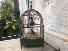 Boîte Musique RARE oiseau mécanique  Cage Vintage Music Box Vintage Bird Wings