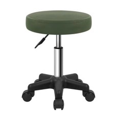Tabouret Rond à roulettes réglable en Hauteur pour Salon Massage Maison Cuisi...