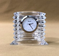 pendulette en cristal signé BACCARAT modèle LALANDE pendule horloge bureau table