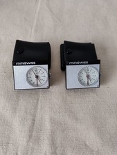 Vintage 1970s Miniswiss montre Réveil X 2