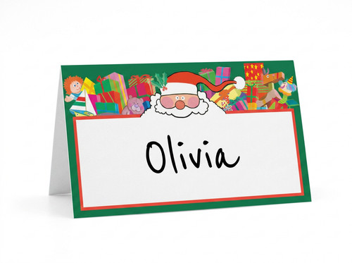 Santa dinner table tent - santa,