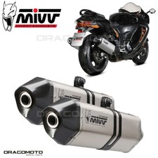 double échappement SUZUKI GSX-R 1300 HAYABUSA 2023 2024 MIVV Speed Edge Titane