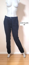 Bruno Saint Hilaire Taille 38  pantalon jeans jean denim bleu brut femme