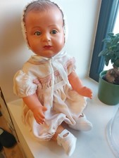 Ancien baigneur Celluloïd SNF Mod Déposé 60 Cm yeux Riboulants 