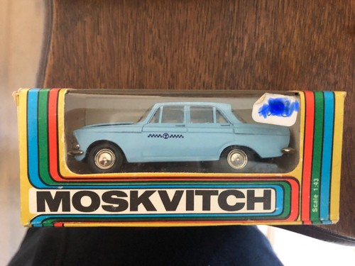 Novoexport moskvitch bleu - 1/43,