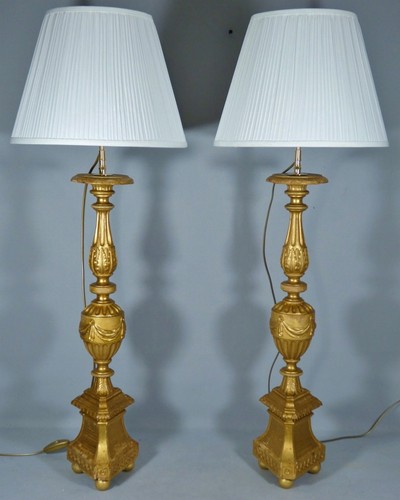 Paire lampes pique - de, cierges