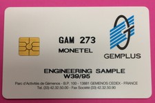 CARTE DE TEST GEMPLUS GAM 273 MONETEL ENGINEERING SAMPLE FONCTIONNEL (57)