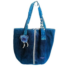 Sac à main jean perles